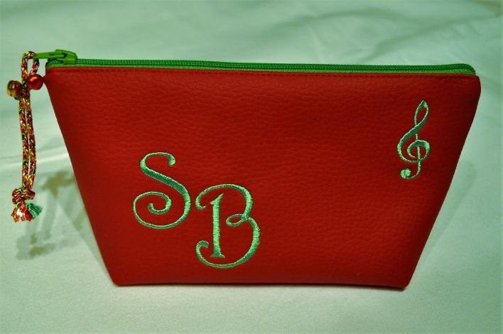 CARIS Taschen, personalisierte Minibag mit Monogramm und Notenschluessel